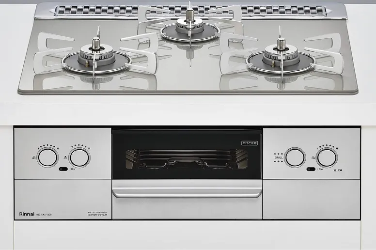 シルバーガラストップコンロ